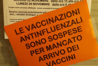 CARENZA DI VACCINI ANTINFLUENZALI IN TUTTO IL PIEMONTE