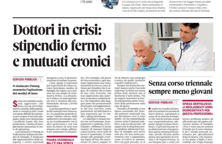 STATO DI AGITAZIONE: i motivi spiegati dal Segretario Provinciale BERTOLUSSO